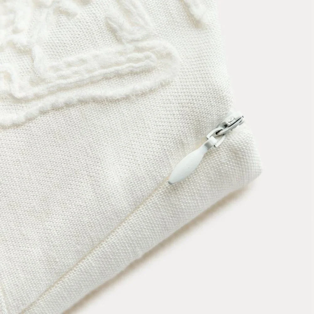 NWT. Zara ZW Collection Oyster-White Embroidered Midi Dress. Size XS. - Picture 8 of 15